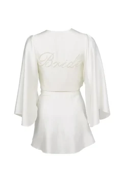 Bride Embroidered Angel Sleeve Robe