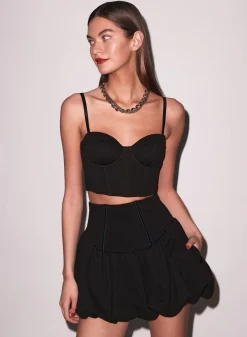 Cropped Terry Bustier