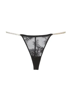 Crystal Bouquet Lace V-String