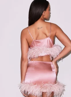Feather Cropped Cami