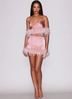 Feather Cropped Cami