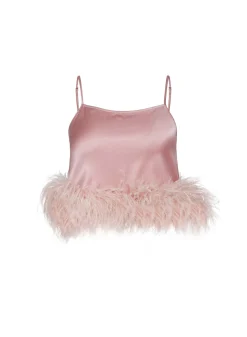 Feather Cropped Cami