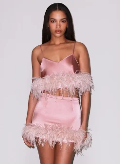 Feather Mini Skirt