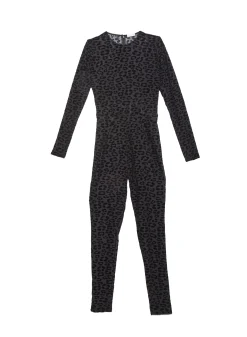 Flocked Leopard Catsuit