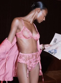 Harper Embroidery Garter Belt