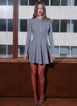 Henley Flared Corset Dress