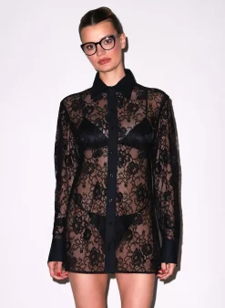 Juliet Lace Button Down
