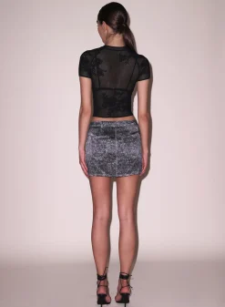 Lace Pointelle Tee