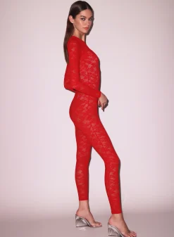 Le Stretch Lace Catsuit