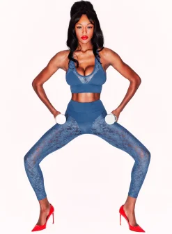 Le Stretch Lace Sports Bra