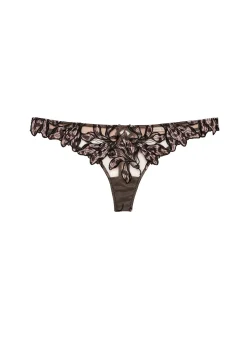 Lily Embroidery Hipster Thong