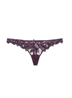 Lily Embroidery Hipster Thong