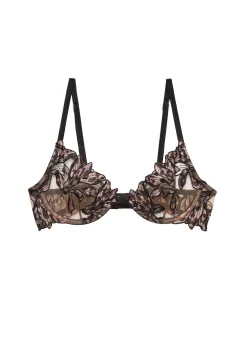 Lily Embroidery Plunge Demi Bra