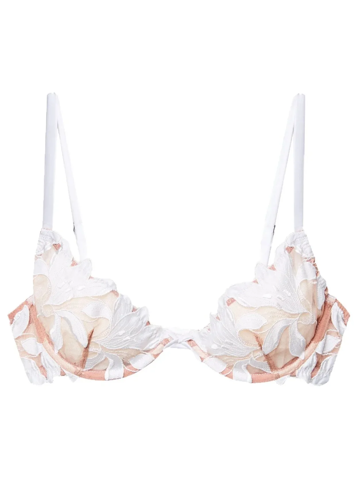 Lily Embroidery Plunge Demi Bra