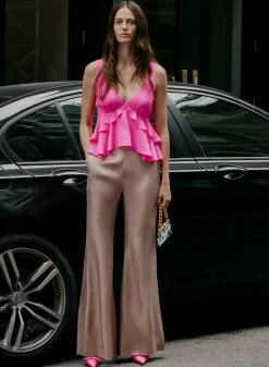 Luxe Twill Flare Pant