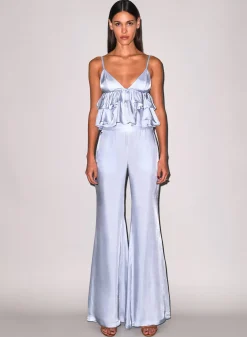 Luxe Twill Ruffle Cami