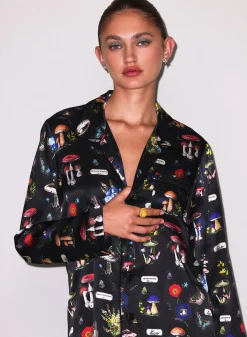 Magical Mushroom PJ Top