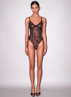 Magnolia Lace Ouvert Bodysuit