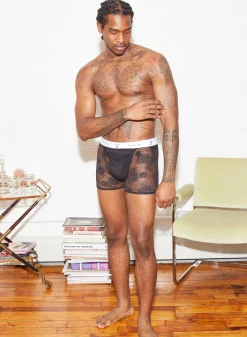 Men's Bouquet Lace Boxer Brief