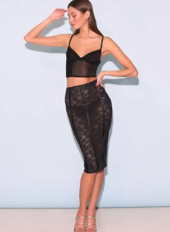 Mesh Longline Bustier