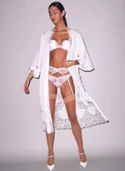 Mia Lace Long Robe