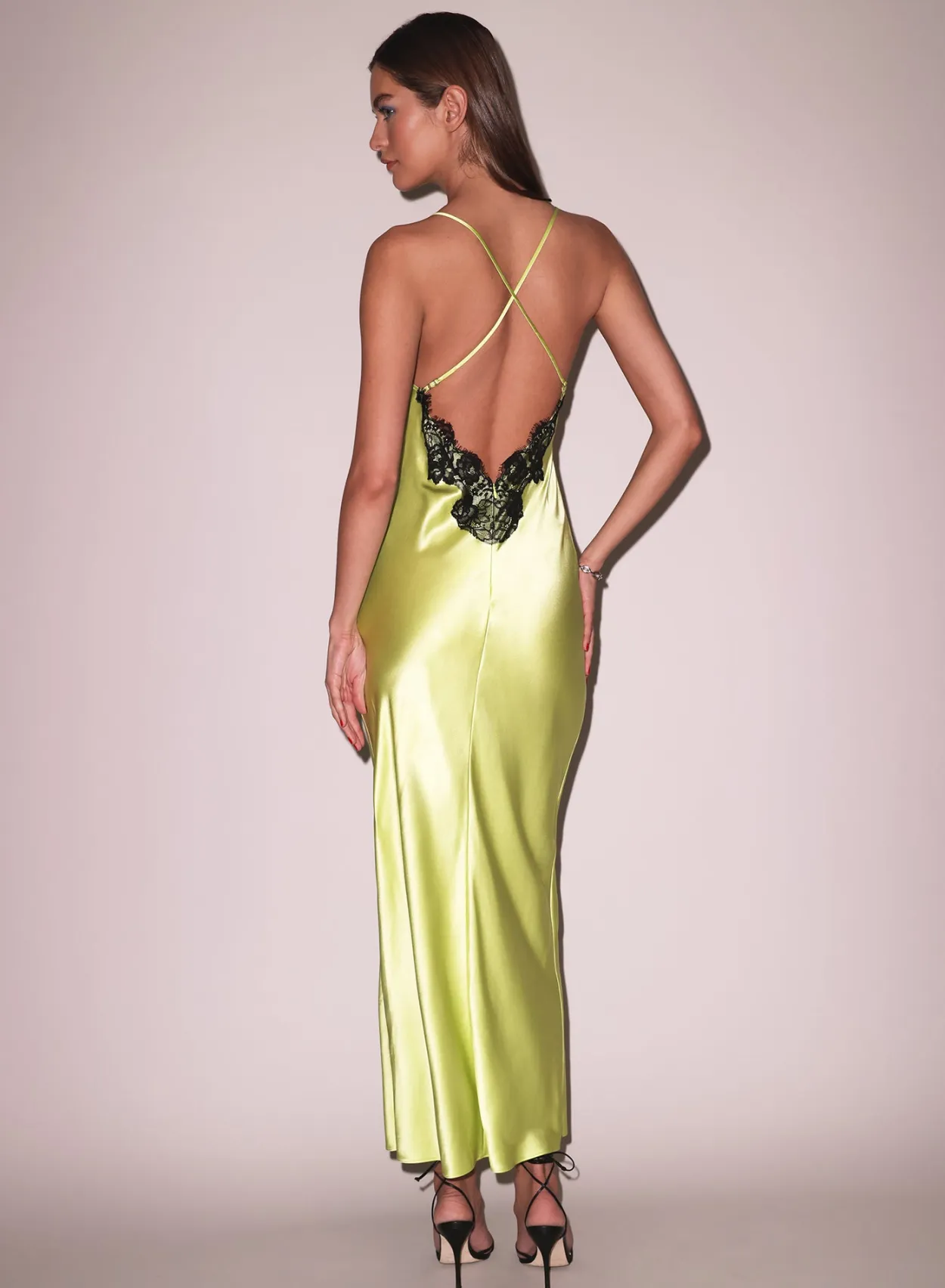 Open Back Maxi Slip Dress