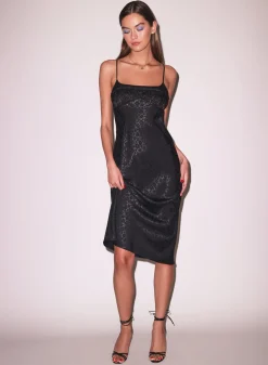 Pansy Jacquard Ruched Bust Dress