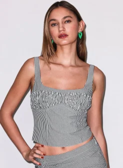 Poplin Bustier Top