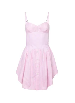 Poplin Corset Mini Dress