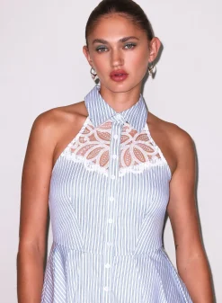 Poplin Halter Dress