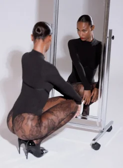 Rose Lace Tights