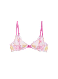 Sequin Hibiscus Demi Bra