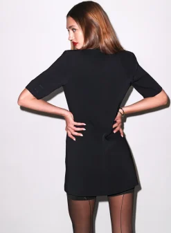 Short Sleeve Blazer Dress