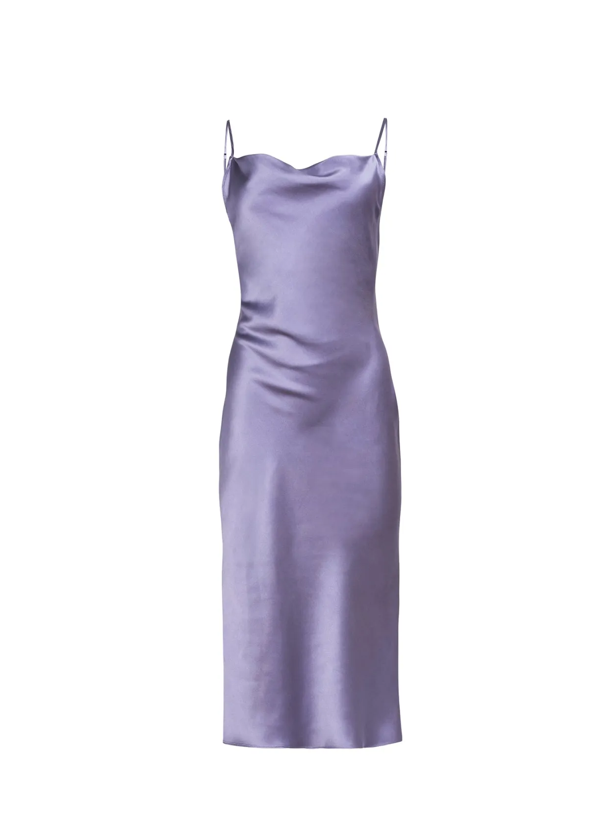 Silk Cowl Slip Dress