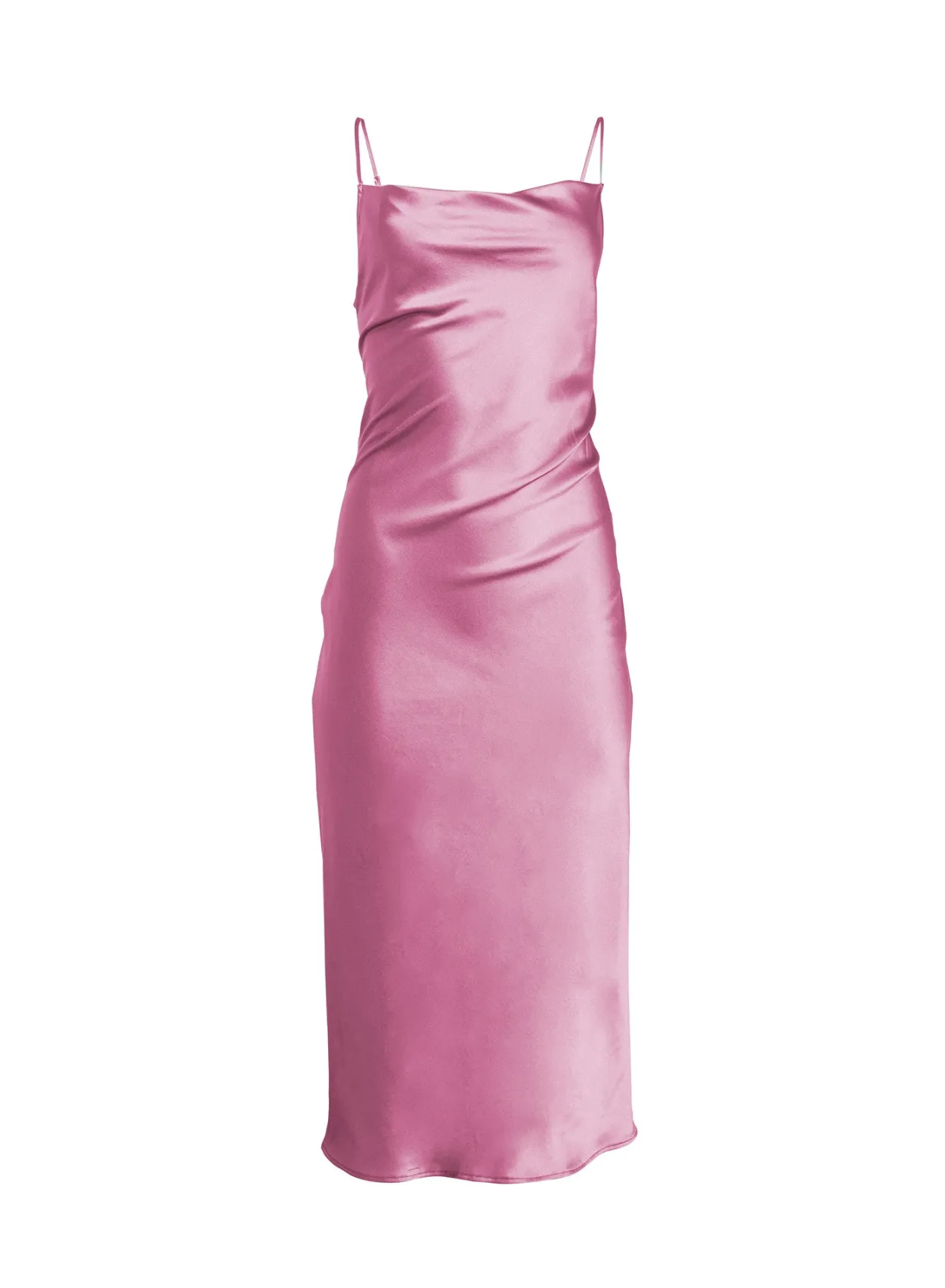 Silk Cowl Slip Dress