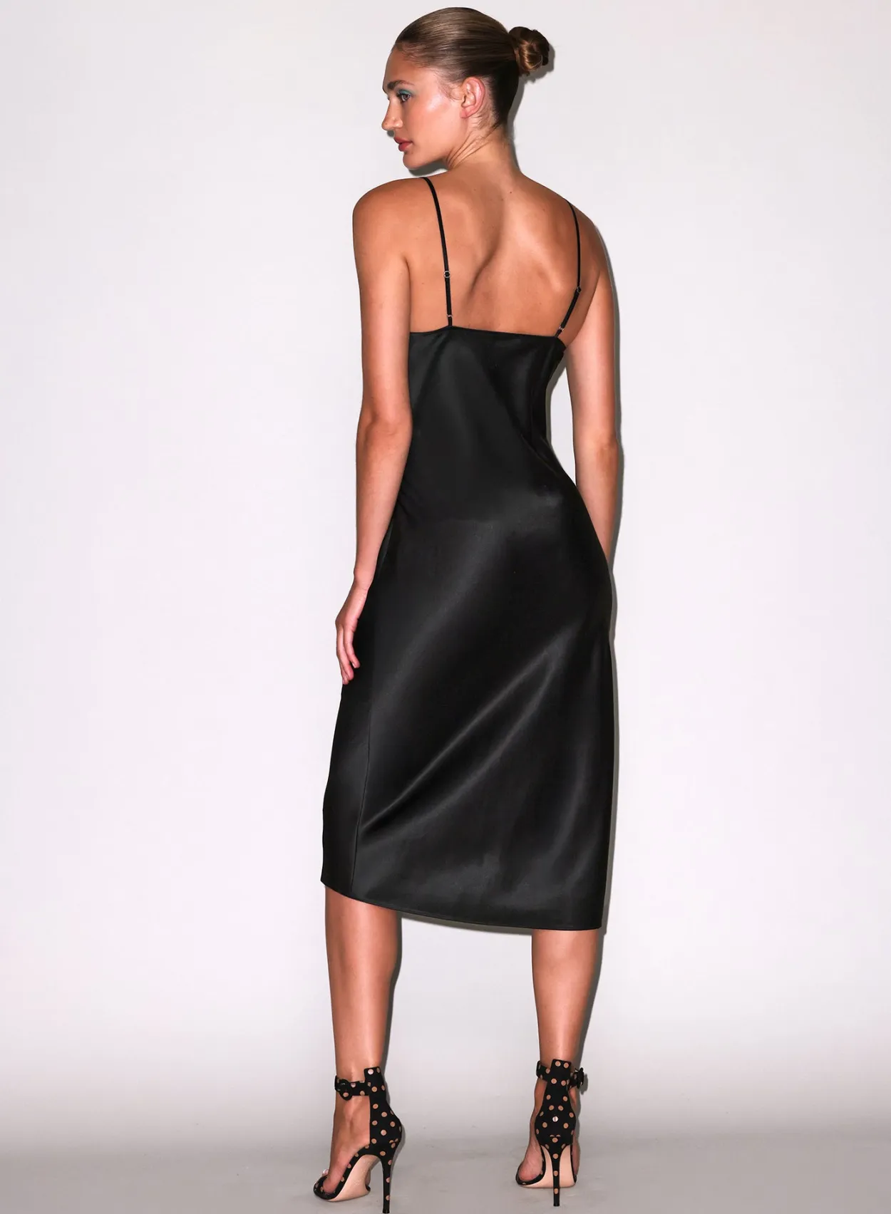 Silk Cowl Slip Dress
