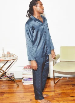 Silk Jacquard PJ Top