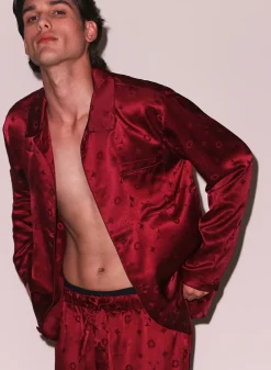Silk Jacquard PJ Top