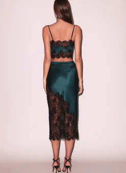 Silk & Lace Bandeau Top
