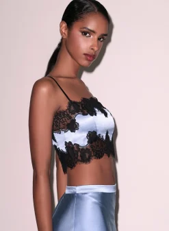 Silk & Lace Bandeau Top