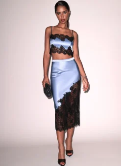 Silk & Lace Bandeau Top