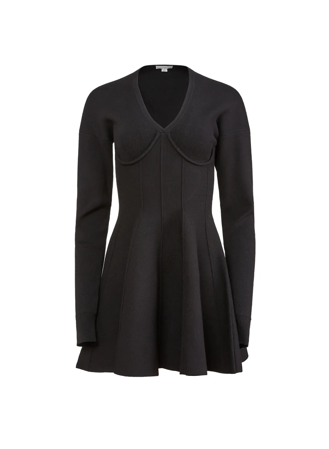V-Neck Flared Corset Dress